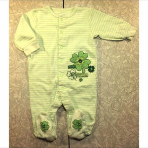 1st St. Patrick's Day Footie PJs ~ Carters 6 Month